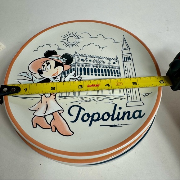 NWT. Disney Epcot Italy plates. Disney Parks Epcot World Showcase Italy Topolino - Picture 7 of 9